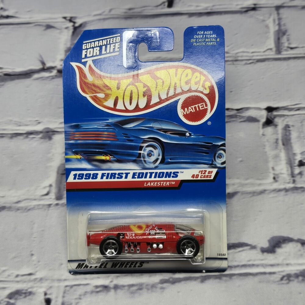 1998 Hot Wheels First Editions Lakester #647 Red 18540 New